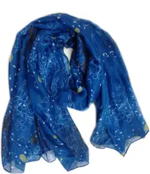 Новинка 2016; Лидер продаж Для женщин Дерево шарф с принтом листьев печати платки Шарфы для женщин цветочный хиджаб wrap10pcs/много Бесплатная