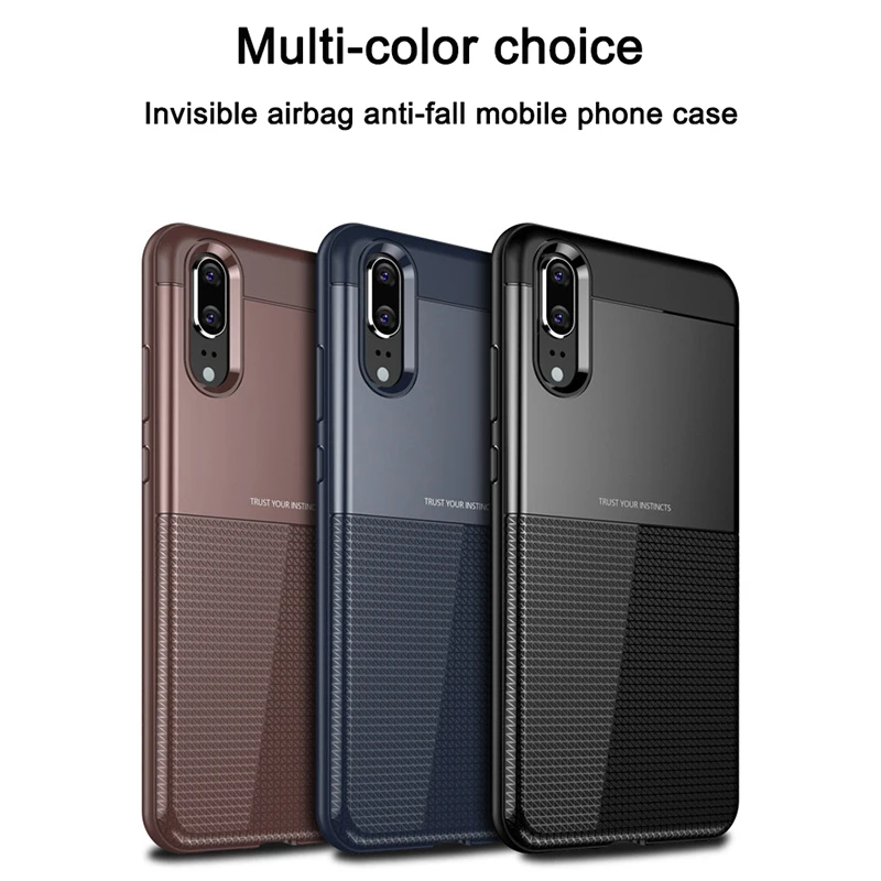 

1Pcs Luxury Mobile Phone Cases for Huawei P20 P20pro P20lite Silicone Drop Protection Gel Soft Shell