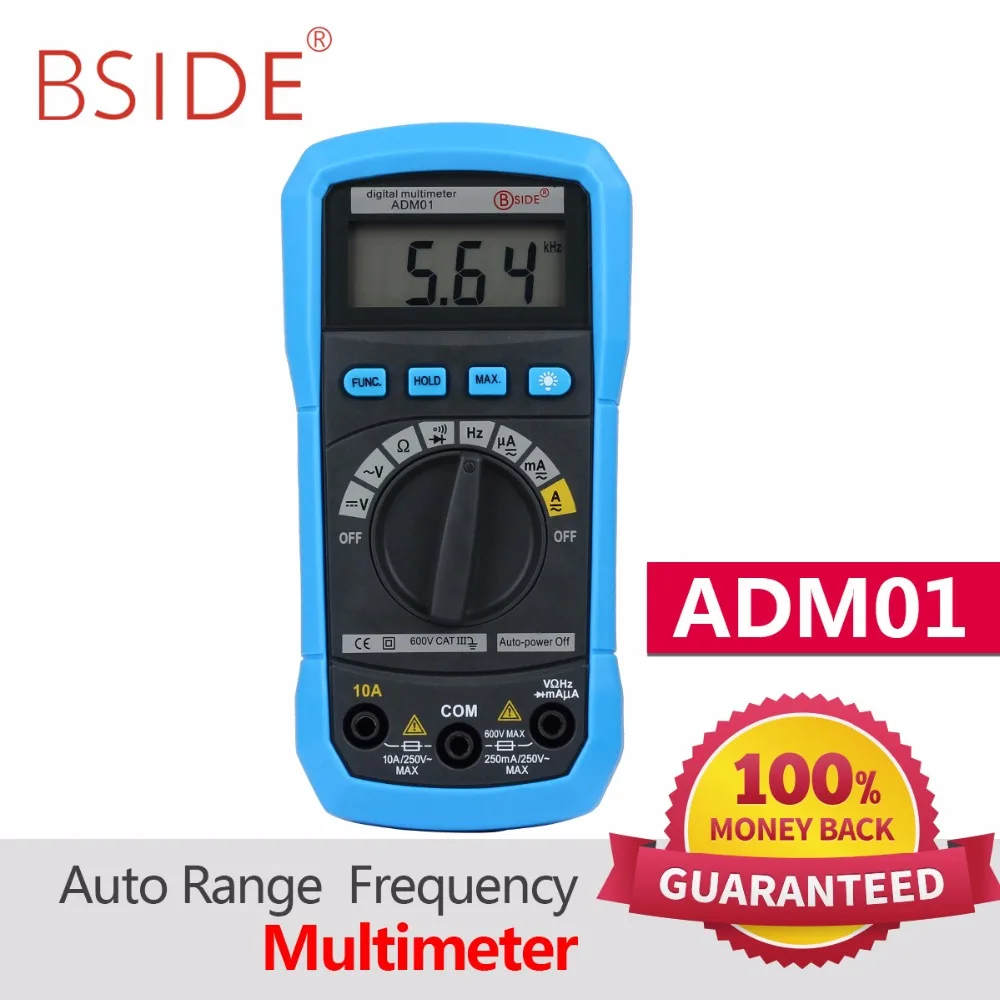 online Official BSIDE Digital Multimeter ADM01 ADM02 Multifunction AC DC Voltage current Temperature Resistance Capacitance Tester