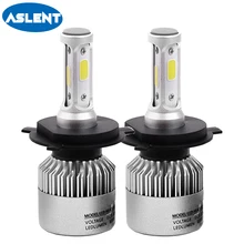 Buy ASLENT Car Light Bulbs LED H4 H7 H1 H11 H8 H9 H3 H13 9005 HB3 9006 HB4 9004 9007 880 Auto Headlight 72W 8000LM Led Lamp 12V Free Shipping