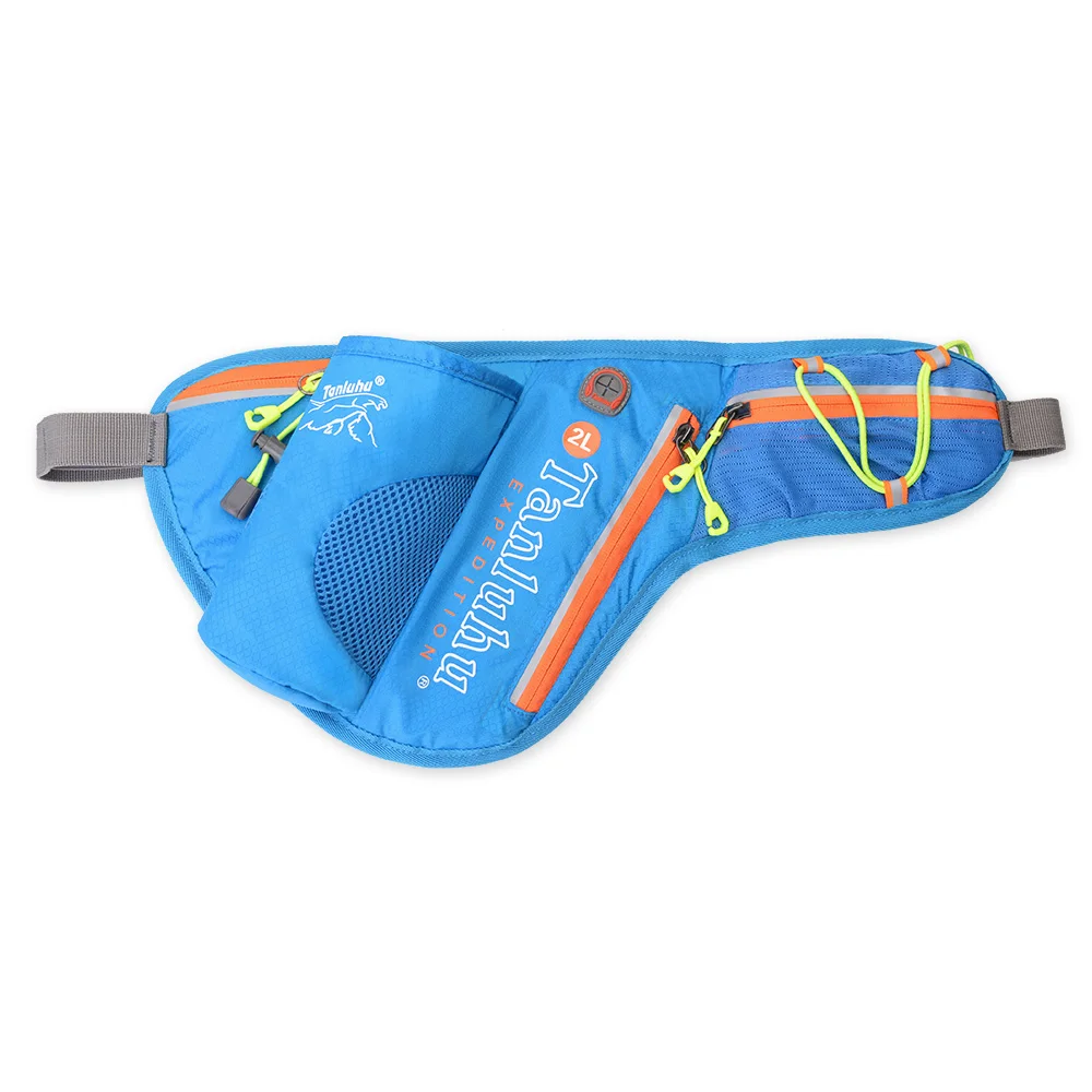 Tanluhu 371 2L al aire libre Trail Running cinturón bolsa cintura mochila agua botella soporte impermeable Marathon Jogging cinturón bolsa
