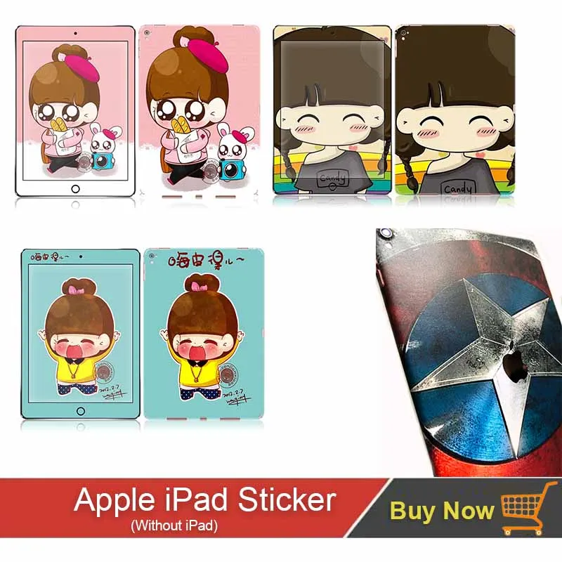 

Lovely Girls Print Decals for iPad Pro 9.7 Inch Sticker Skin With High Quality