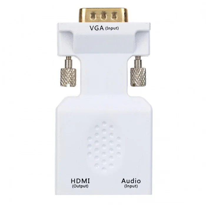 

VGA to HDMI Converter Adapter w/ 3.5mm Audio Port w/ USB Power Ports