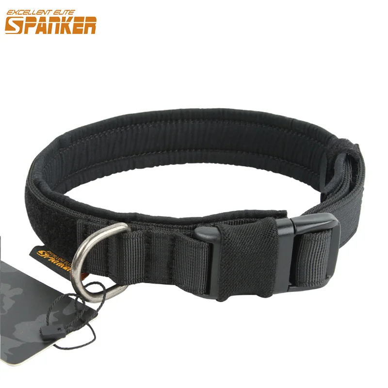 

EXCELLENT ELITE SPANKER Hunting Nylon Training Dogs Collar Small Medium Dog Tactical Length Adjustable Plastic Buckle Dog Collar