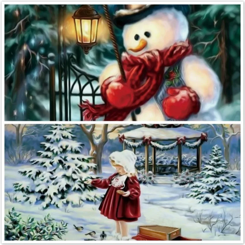 

5D DIY Diamond Painting Santa Claus Embroidery Drill Resin Cross Stitch Kits Rhinestone Mosaic Pattern Home Decor