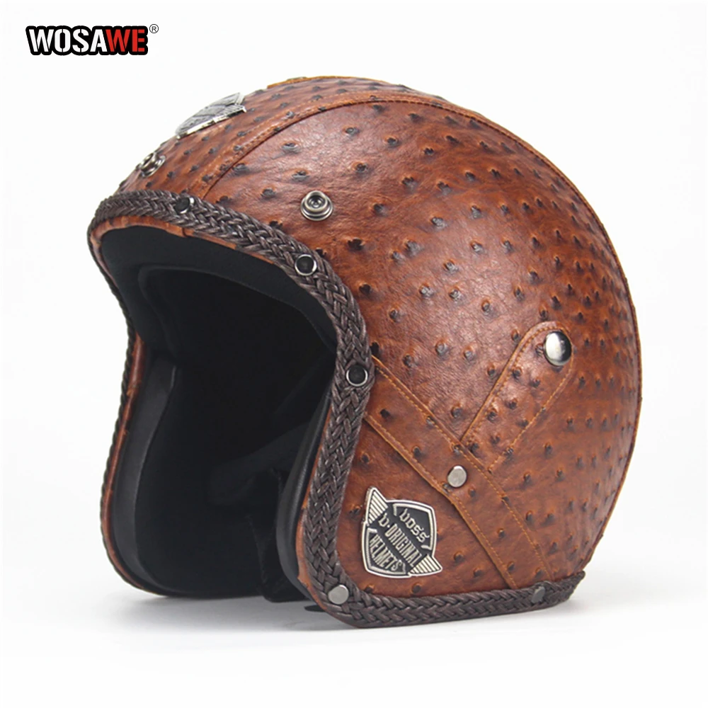 leather bike helmet