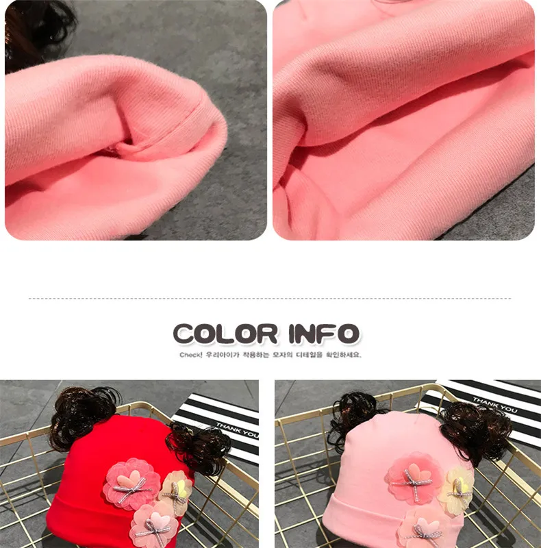 2018 New Autumn And Winter Gods Bear Baby Wig Hat Female Curly Hat Baby Cap Princess Hat Comfortable Hat ACI95 (15)