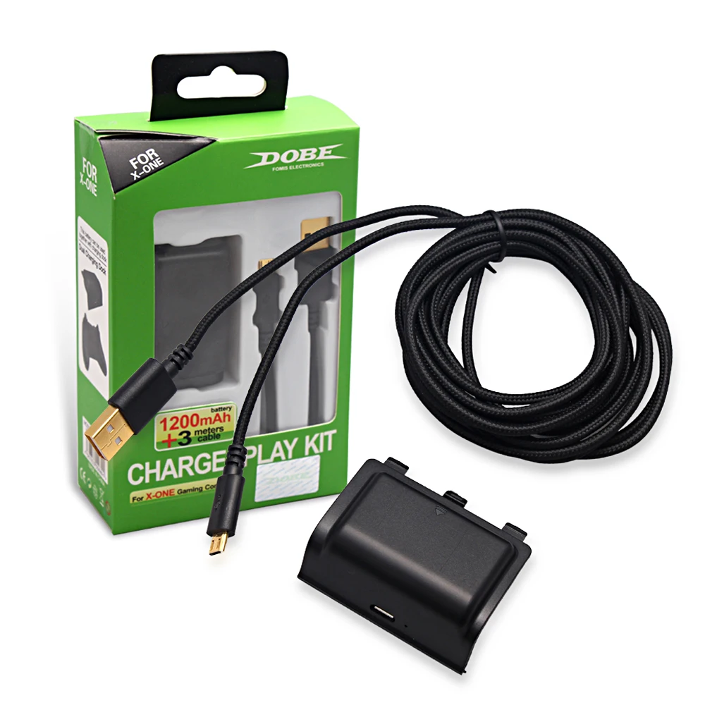 2016 New Black 1200mah Rechargeable Battery Pack Charge & Play Kit for