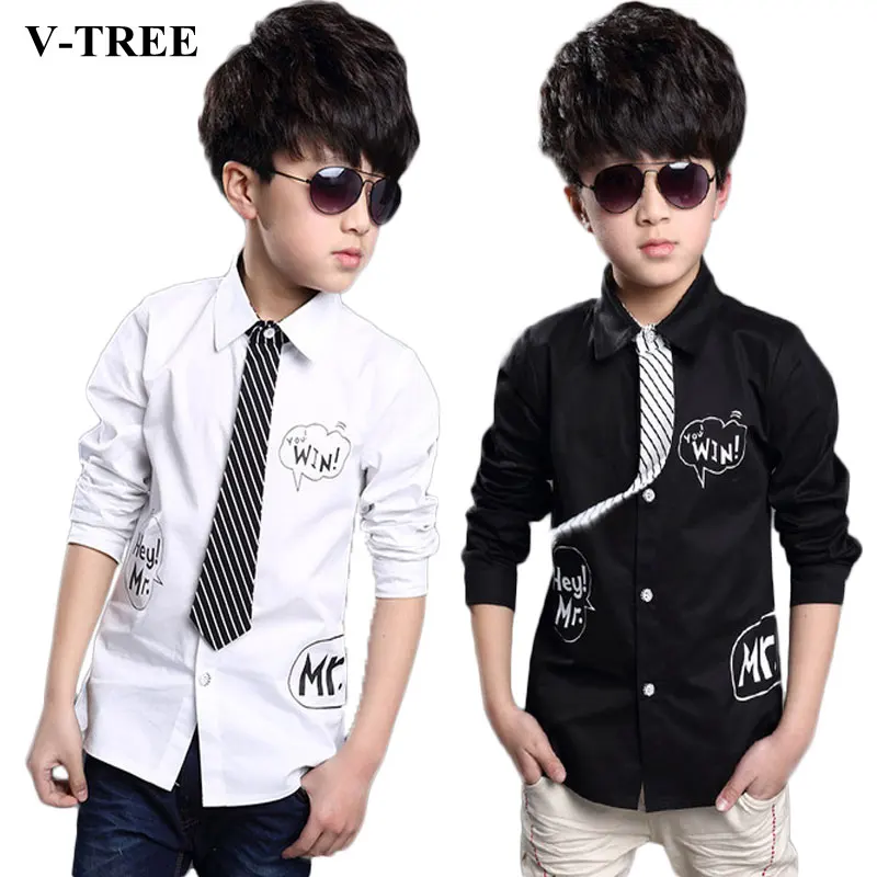 

Teenager boys long sleeve shirt fashion school shirt for boys children white shirts boys collared shirts boys clothing