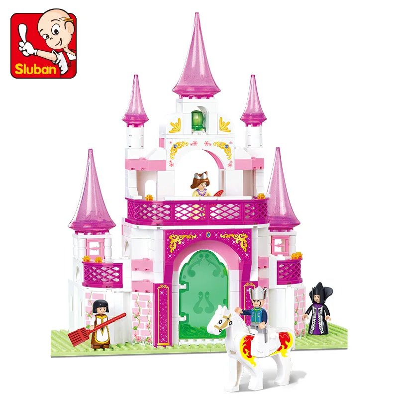 

0153 271pcs Girl's Dream Castle Constructor Model Kit Blocks Compatible sluban Bricks Toys for Boys Girls Children Modeling