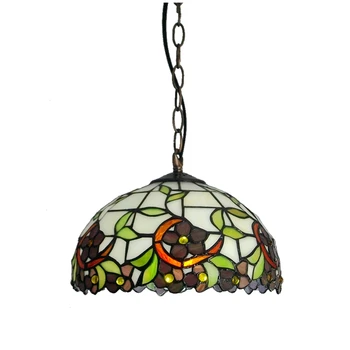 

10 inch apricot small pendant Tiffany lamp table balcony room lighting American Pastoral classical art and fashion Single head