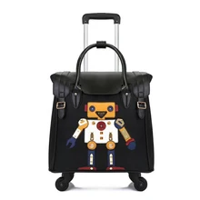 KAWEIDA 1" девушки переносят винтажный чемодан Спиннер маленькая тележка чемодан дорожная сумка с колесом