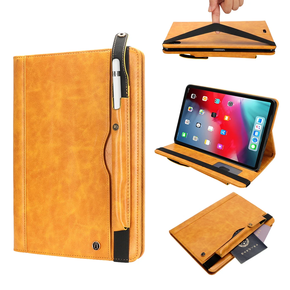 Чехол для iPad pro 11 2018 A1980 Премиум кожаный многоугольный кошелек просмотра карт