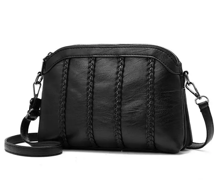 

Casual Evelope Design Small Phone Bag Female Soft Leather Women Crossbody Messenger Bag Single Shoulder Crossbody Black Handbags