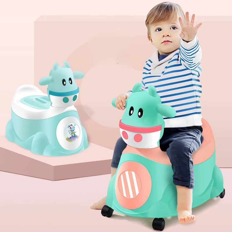 

Toilet Children Baby Potty Training Cows Boy Girl Portable Potty Toilet infant Potty Infants Toilet Child Pot