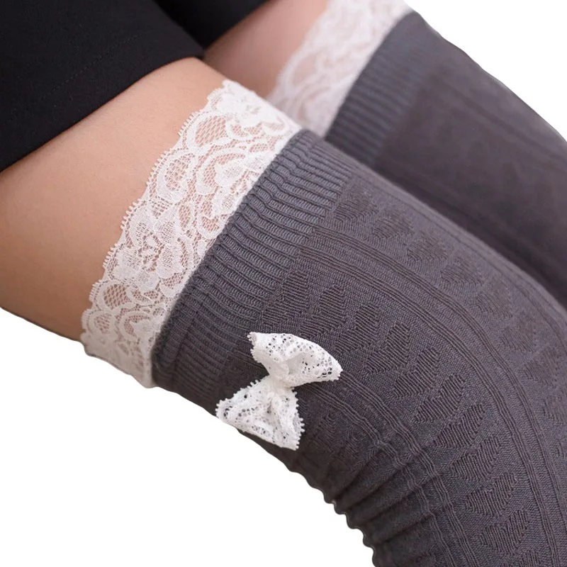 Милые японские чулки в стиле Лолиты женские гольфы Calcetines Altos Mujer кружевные Гольфы