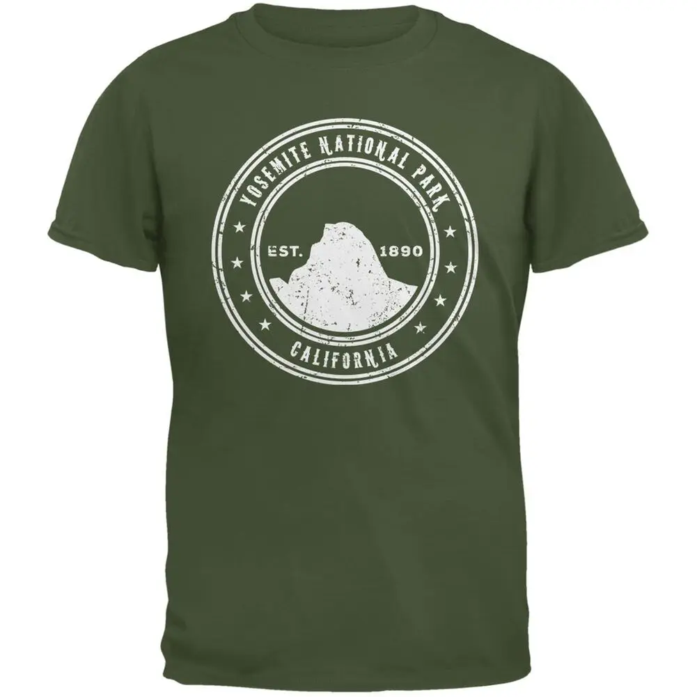 Yosemite National Park Military Green Adult T-Shirt | Мужская одежда