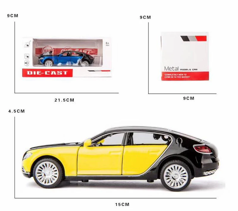 Дешевые детские игрушки 1:32 Высокая Имитация Ettore Bugatti сплав игрушка с инерционным механизмом модель автомобиля Звук Свет Функция шесть открыть двери