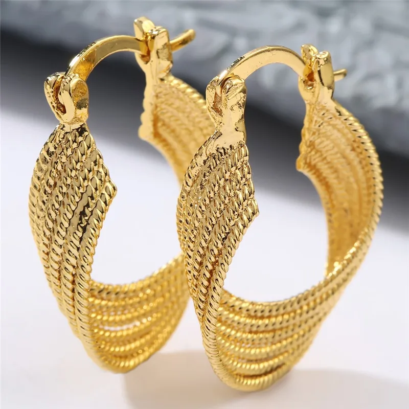 Винтажные простые металлические геометрические маленькие круглые серьги-кольца, блестящие золотые модные брендовые ювелирные изделия для женщин A4E569