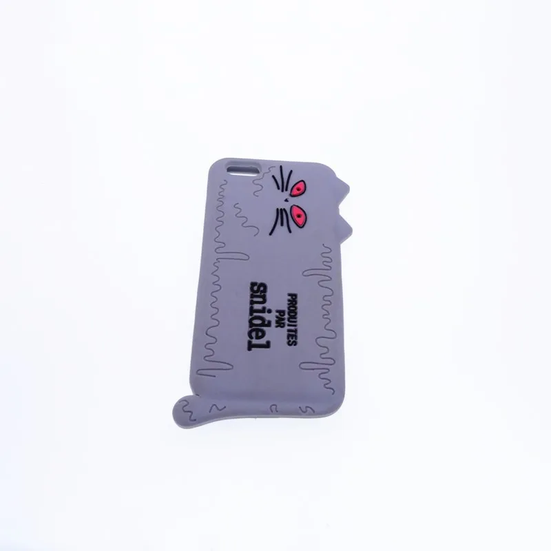 

Fashion Gray Cute 3d Cartoon Kitty Cat Soft Rubber Silicone Case for iphone 6 plus 6s plus 5.5'' Inch Phone Cover