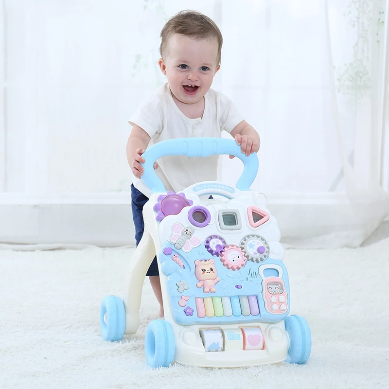 

Baby Piano Walker Children's Toys Baby Learning Walking Carts Adjustable Speed Walking Strollers 7-18 Months