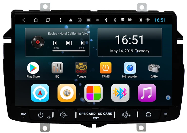 

8 Core Android 8.1 Car Multimedia player GPS Navigation Autoradio For Lada/vesta car Radio stereo BT Free russia map