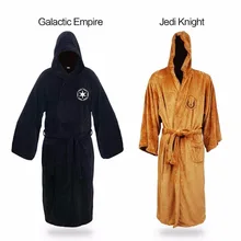 Звездные войны Рыцарь Джедай халат Делюкс банный халат дарх Вейдер Косплей Костюм коричневый халат платье одежда для сна пижамы