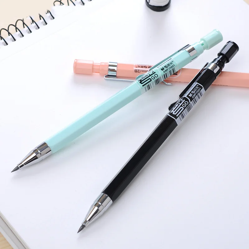 

2.0mm Mechanical Pencil For School Test 2B Pencil with Pencil Sharpener Cap 1pcs/lot