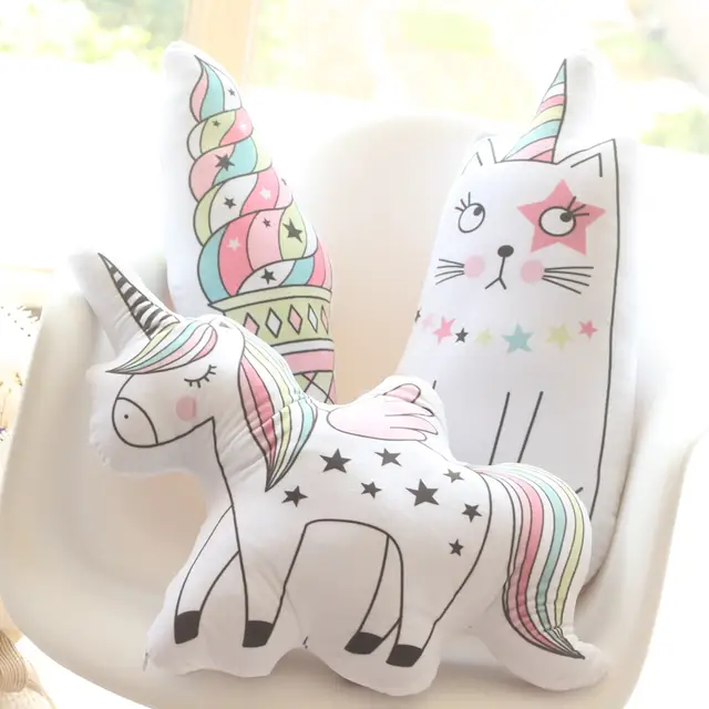 unicorn cat plush