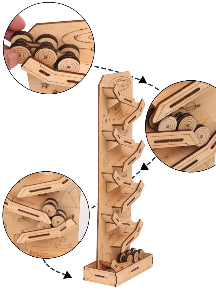 Деревянная 3D головоломка DIY космический корабль солнечная система головоломки для сборки снятия стресса игрушка для детей взрослых интересный мальчик девочка
