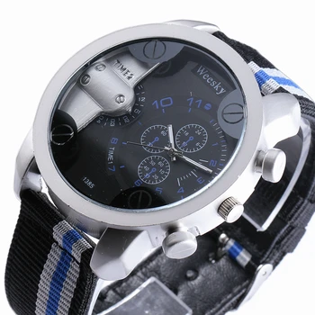 

2017 Men Watches Top Brand Luxury WEESKY Quartz Watch Nylon Special Clock Relojes Mujer Montre Femme Horloge