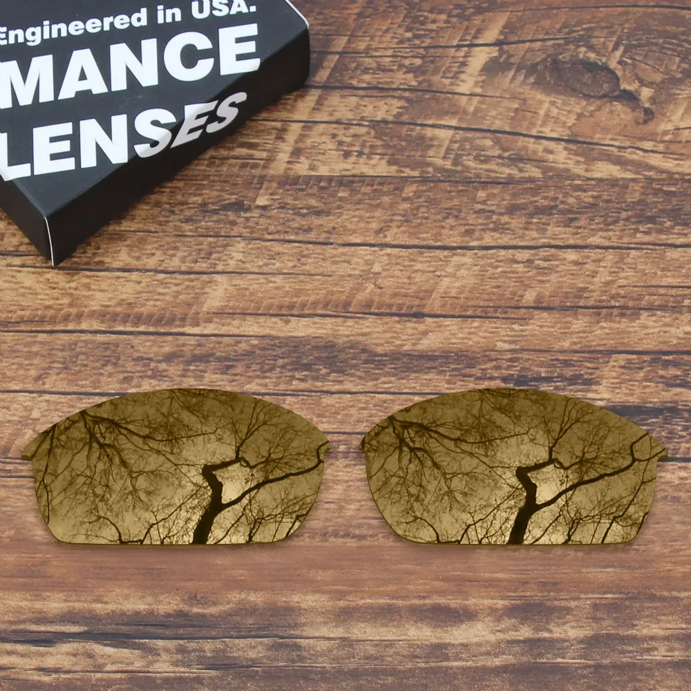 

Millerswap Polarized Replacement Lenses for Oakley Flak Jacket Sunglasses Peach Gold (Lens Only)
