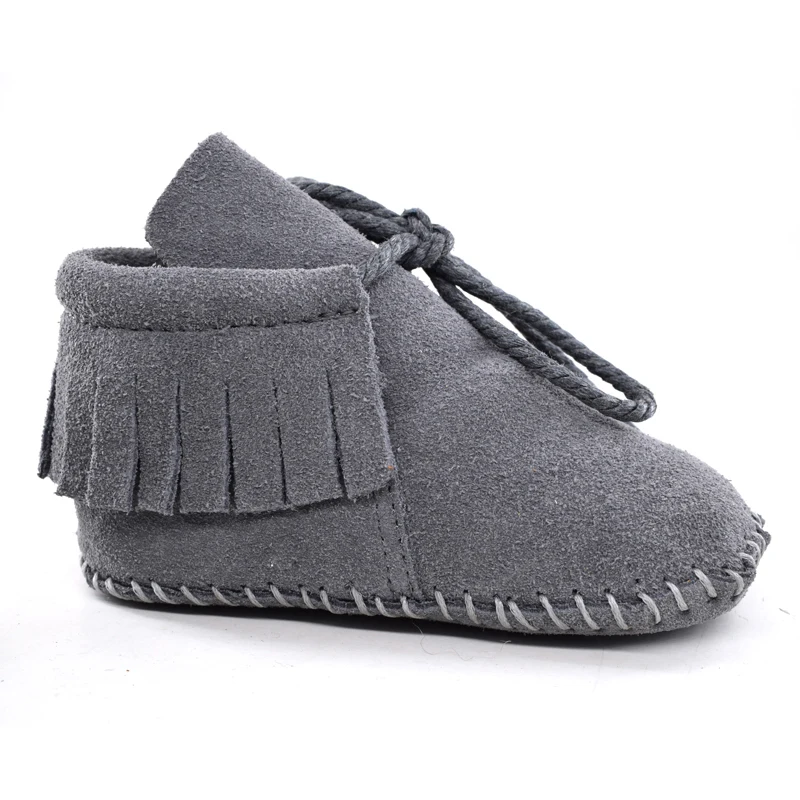 Замши Мальчик Девочка Мокасины Soft Moccs Детская Обувь Bebe Fringe Мягкой Подошве нескользящей Обуви Детская Кровать В Обуви новый