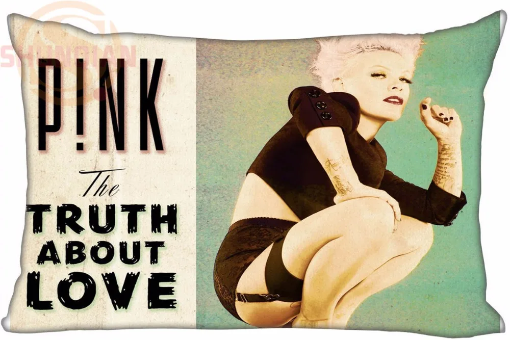 Классный чехол для подушки истина о любви P! nk Розовый Стильный чехол для подушки(одна сторона)(45X35 см