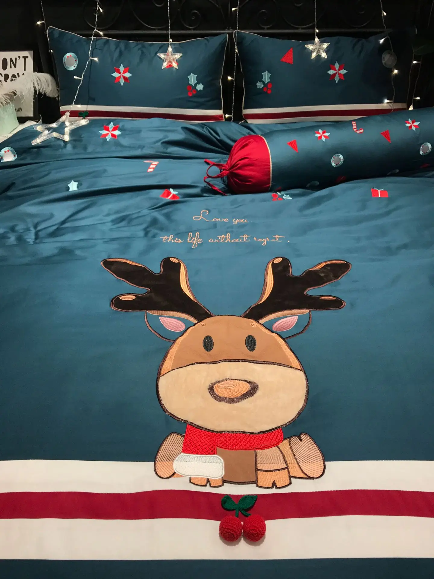 60 s кашне постельное бельё вышитые Рождество кровать комплект RUIYEE бренд king Размеры постельное белье набор пододеяльников для пуховых одеял