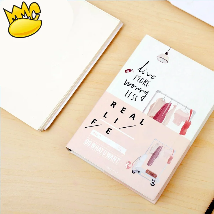 

Real Life" Big Planner Notebook Beautiful Diary Study Journal Business Agenda Memo Hard Cover Stationery Gift