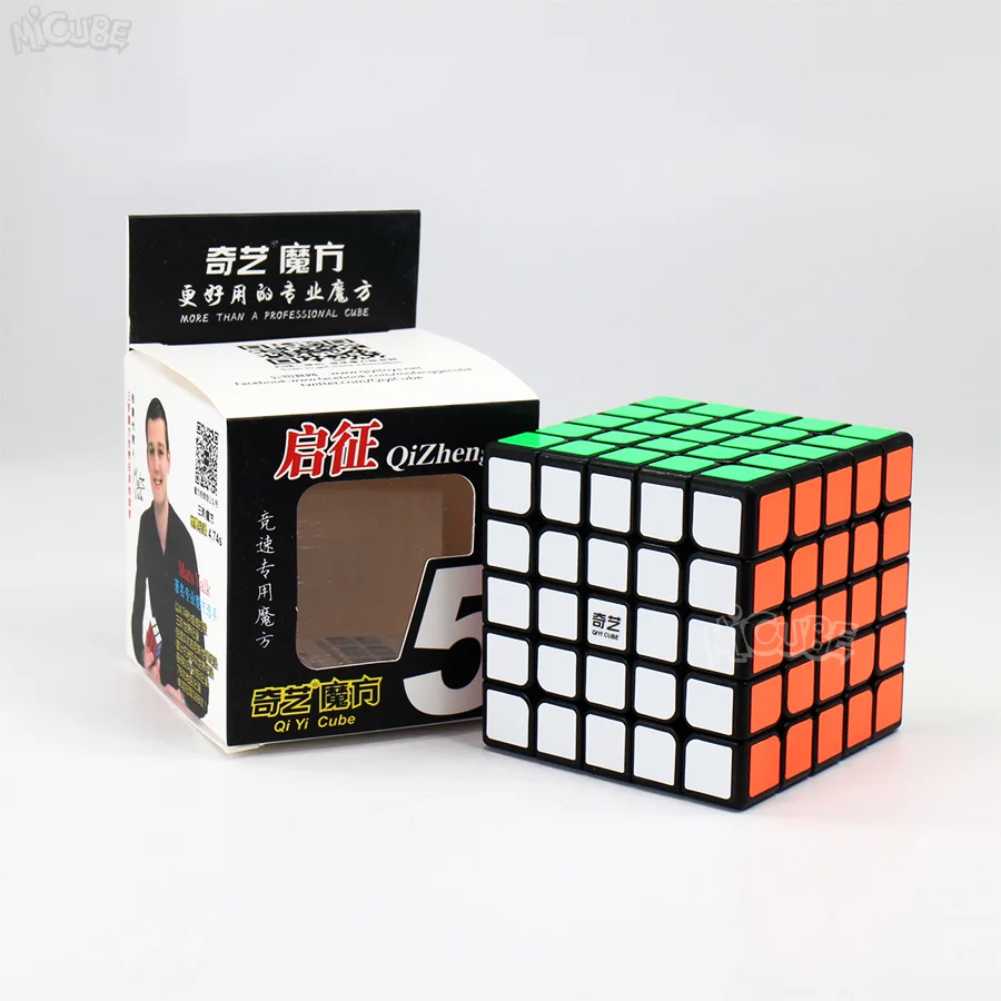 Qiyi Cube 5x5 Cubo Magico Qiyi Qizheng, черные наклейки, волшебные кубики 5x5x5, без наклеек, кубические игрушки Qizhengs для детей, QizhengS - Цвет: 5x5-Black