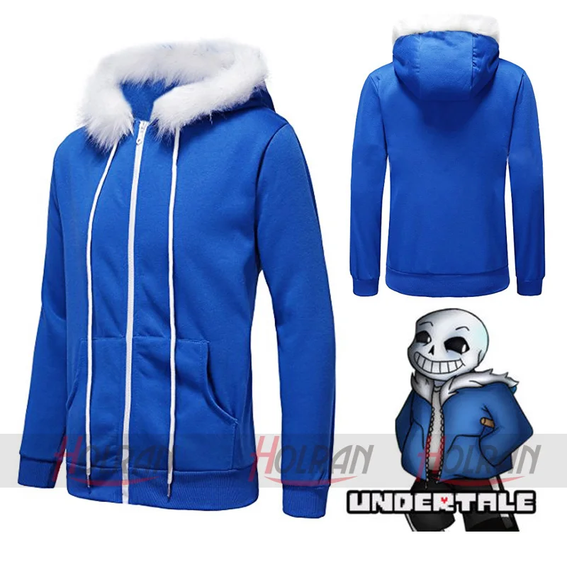 

High-Q Unisex Undertale Sans sansy Cos Hooded Hoodie Cardigan Sweatshirts Jacket Coat Top