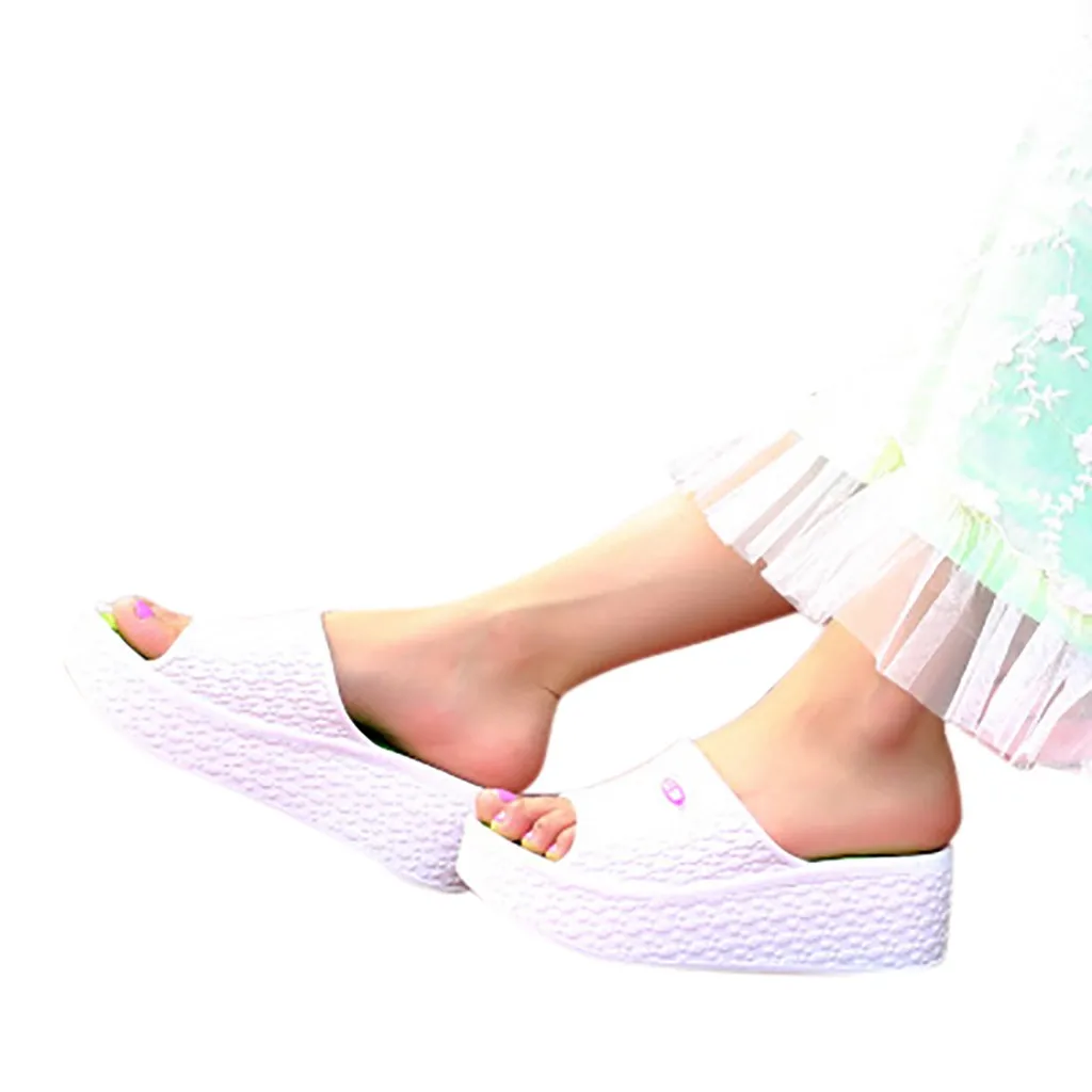 

YOUYEDIAN Women slippers Summer Platform Shoes Beach Hole Shoes Thick Soles Fashion color fashion summer new women #w35