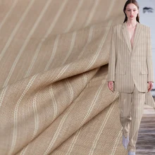 Перламутровый шелк японский льняной трикотаж ремесло полоса камвольная шерсть материалы весенние брюки куртка DIY Одежда ткани