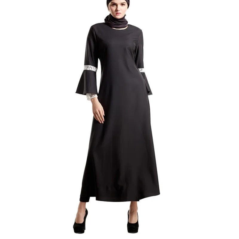 Abaya мусульманское длинное платье Amira Khaleeji Jilbab кружевное платье длиной до пола с длинными рукавами мусульманская одежда