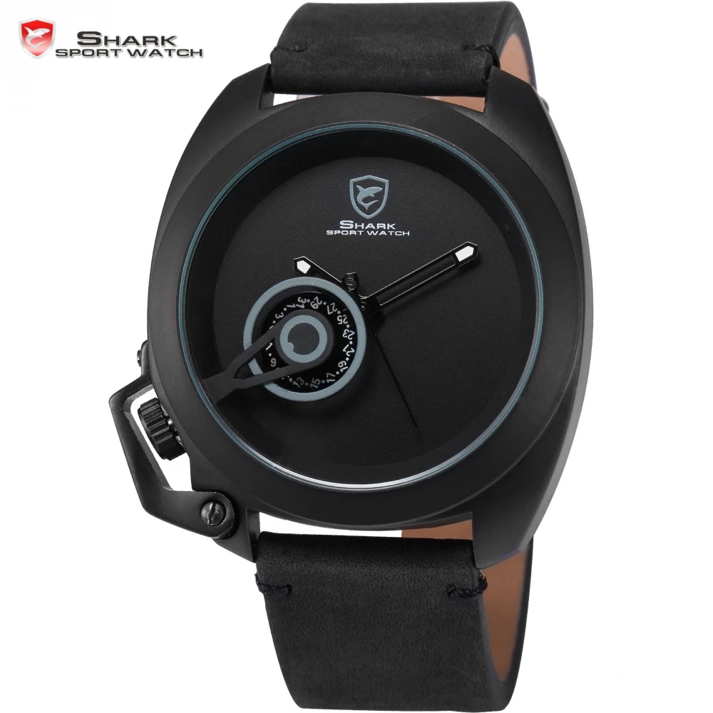 Tawny Shark Sport Watch Luxury Brand Black Stylish Date Crown-guard Male Simple Military Wristwatch Mens Fashion Watches /SH447
