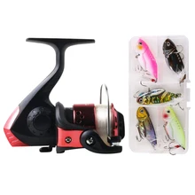 Катушка рыбалка 5 шт рыба-как Рыбалка набор приманок свет гладкой литья 5,2: 1 барабанов YS-BUY