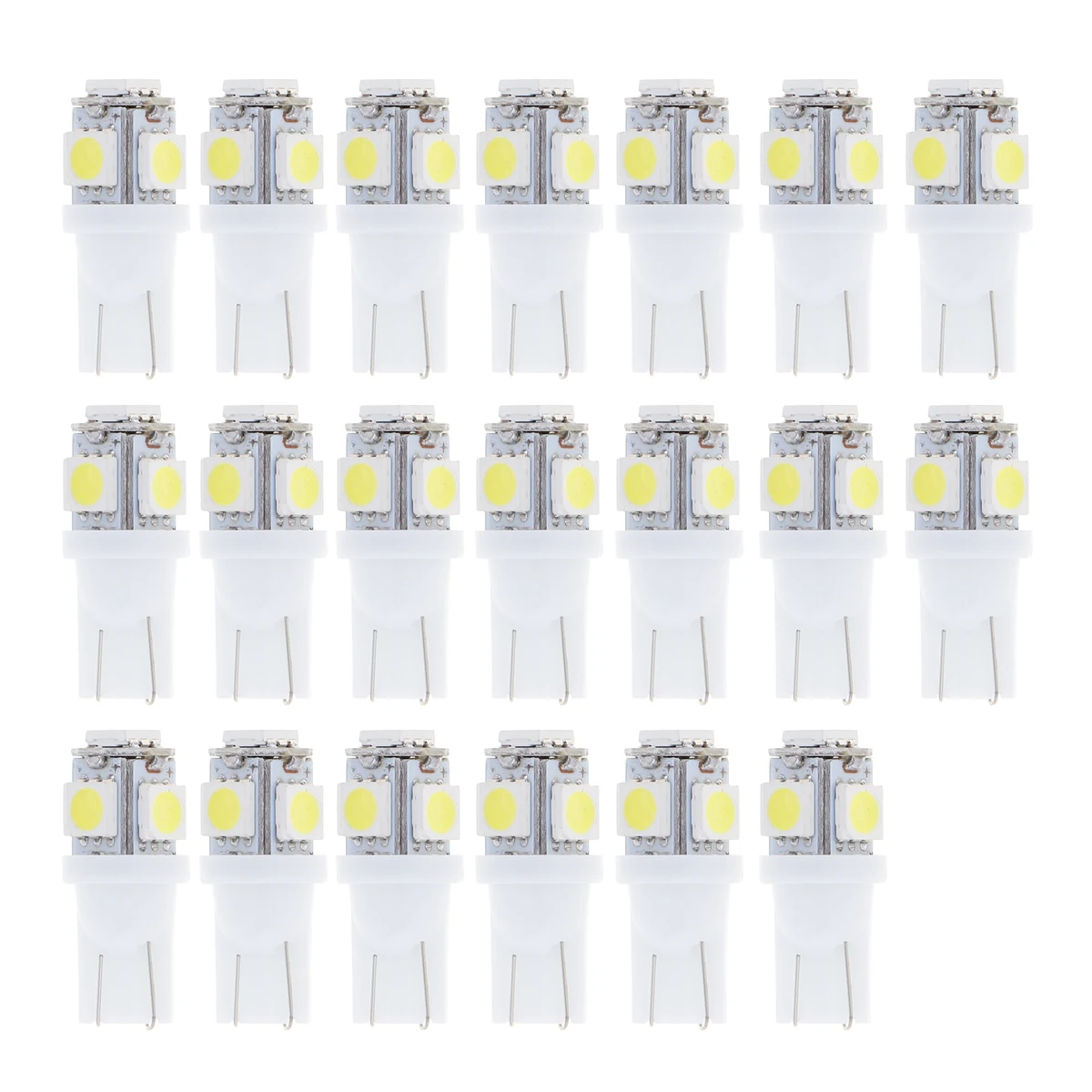

20x Car LED Signal Blub Interior Reading Light Super Bright Auto Wedge Side License Plate Trunk Luggage Lamp Super White