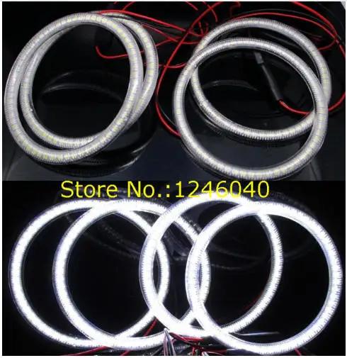 4 шт. SMD3528 LED Ангельские Глазки halo Кольца для автомобиля мотоцикла размер