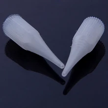 100 шт./лот долговременного тату макияжа иглы Советы машина-пластик белый колпачки для татуировки для бровей Макияж иглы