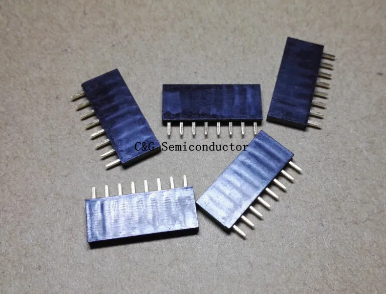 

20pcs 1x8 8PIN Single Row Straight Female Pin Header Connector 2.54MM 1*8P 8PINS IC