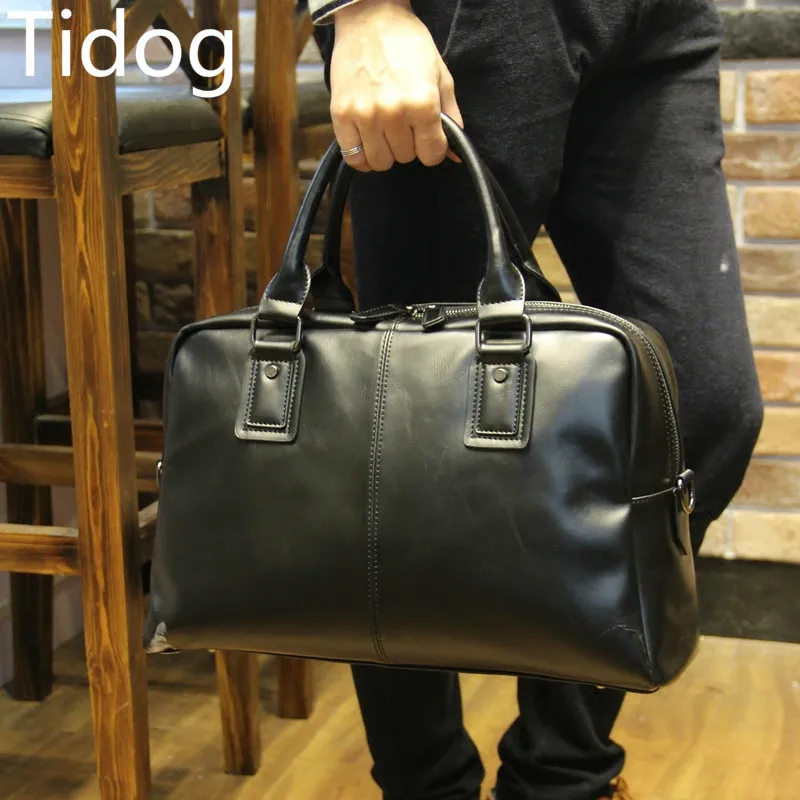

Tidog Briefcases A4 package bag handbag men's Computer Bag Shoulder Satchel Handbag
