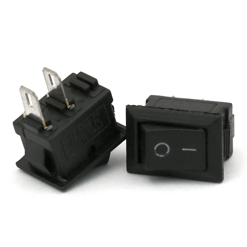 

5pcs/lot Boat-type switch rocker boat-shaped power switch button 8.5 * 13.5mm 250VAC 3A 2 foot two gears