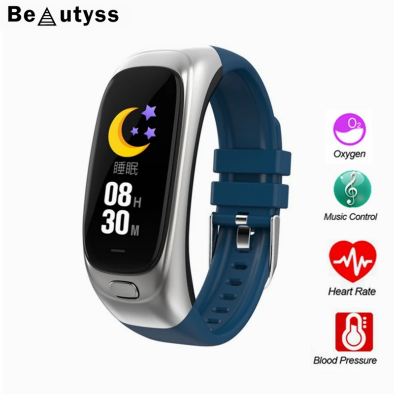 Beautyss Smart Bracelet 32G U Disk Heart Rate Band Sleep Monitor Blood Pressure Fitness Waterproof amazfit bip Sport Band